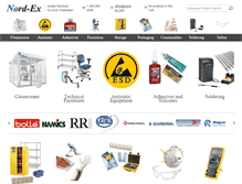 Tablet Screenshot of nord-ex.com